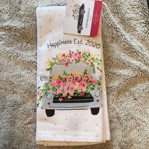 kitchen towel wedding est. 2020 set of 2